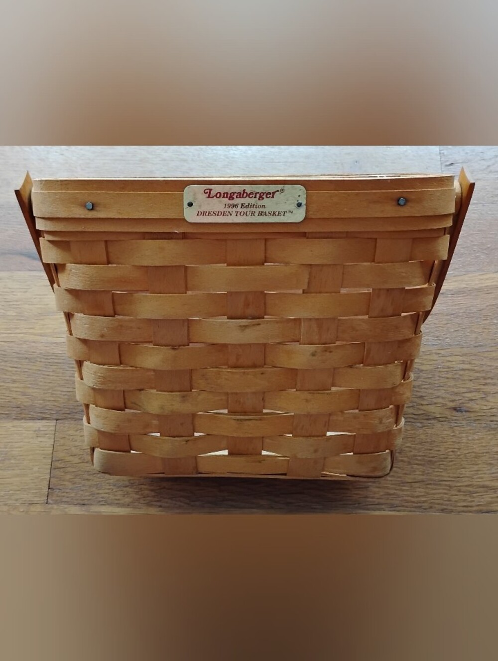 Longaberger Signed 1996 Edition Dresden Tour Basket DWB Ginny Jerry Judy Wendy